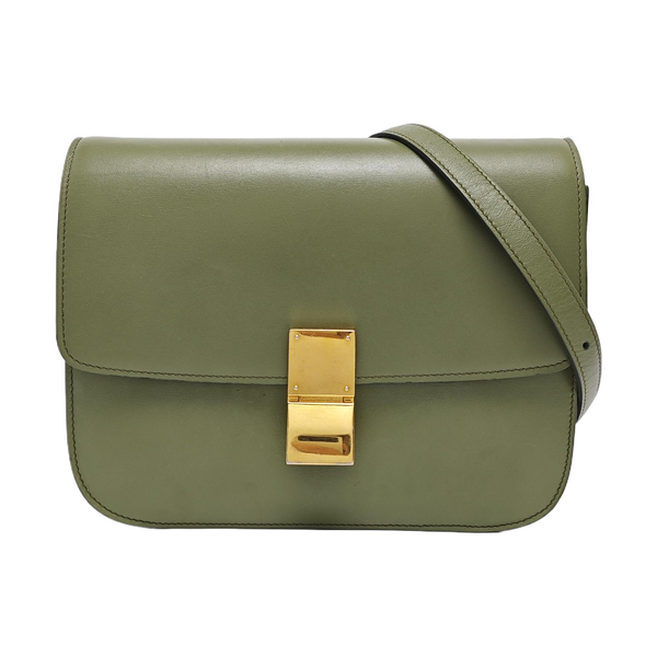 CLASSIC BOX Medium Calfskin Green