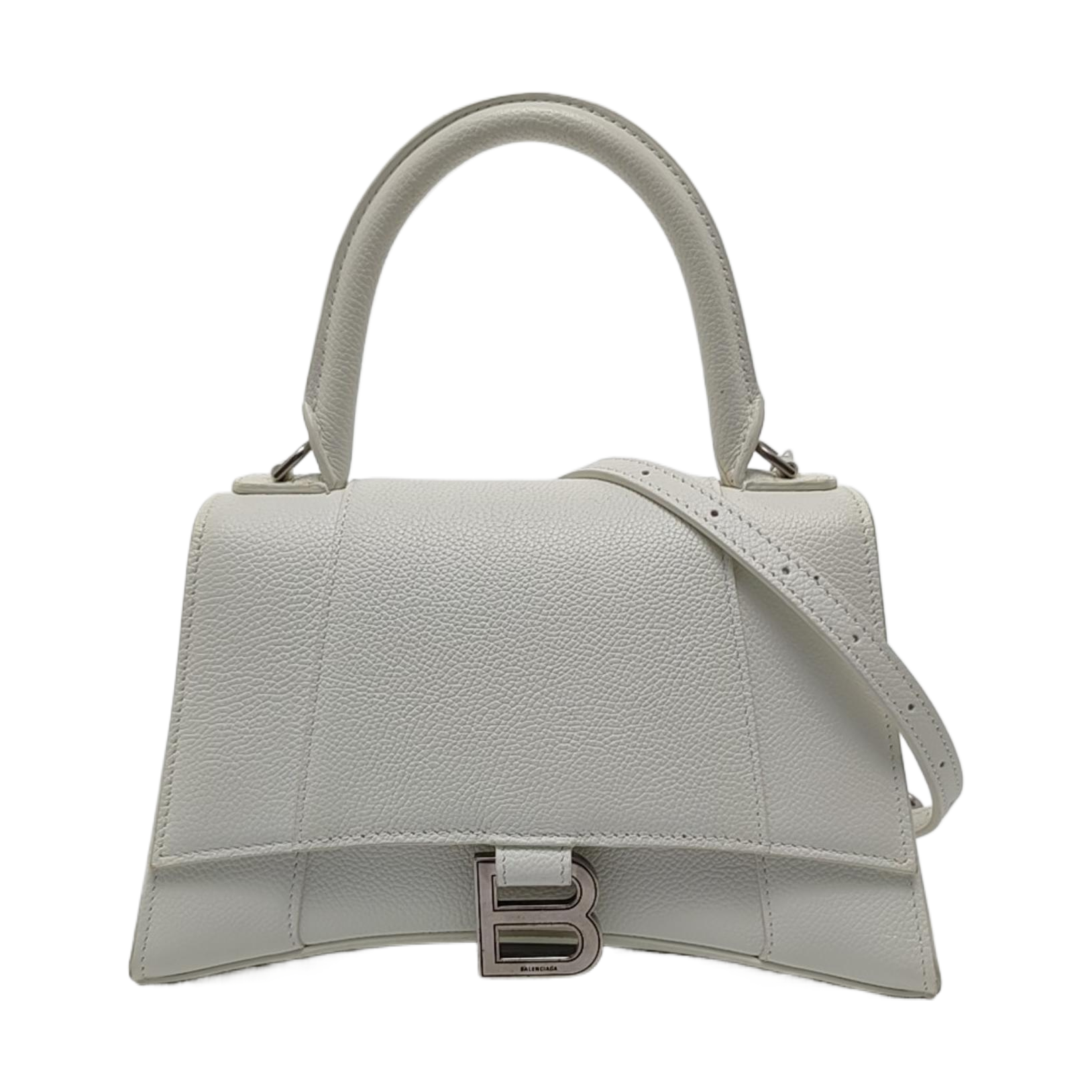 Hourglass S Calfskin White