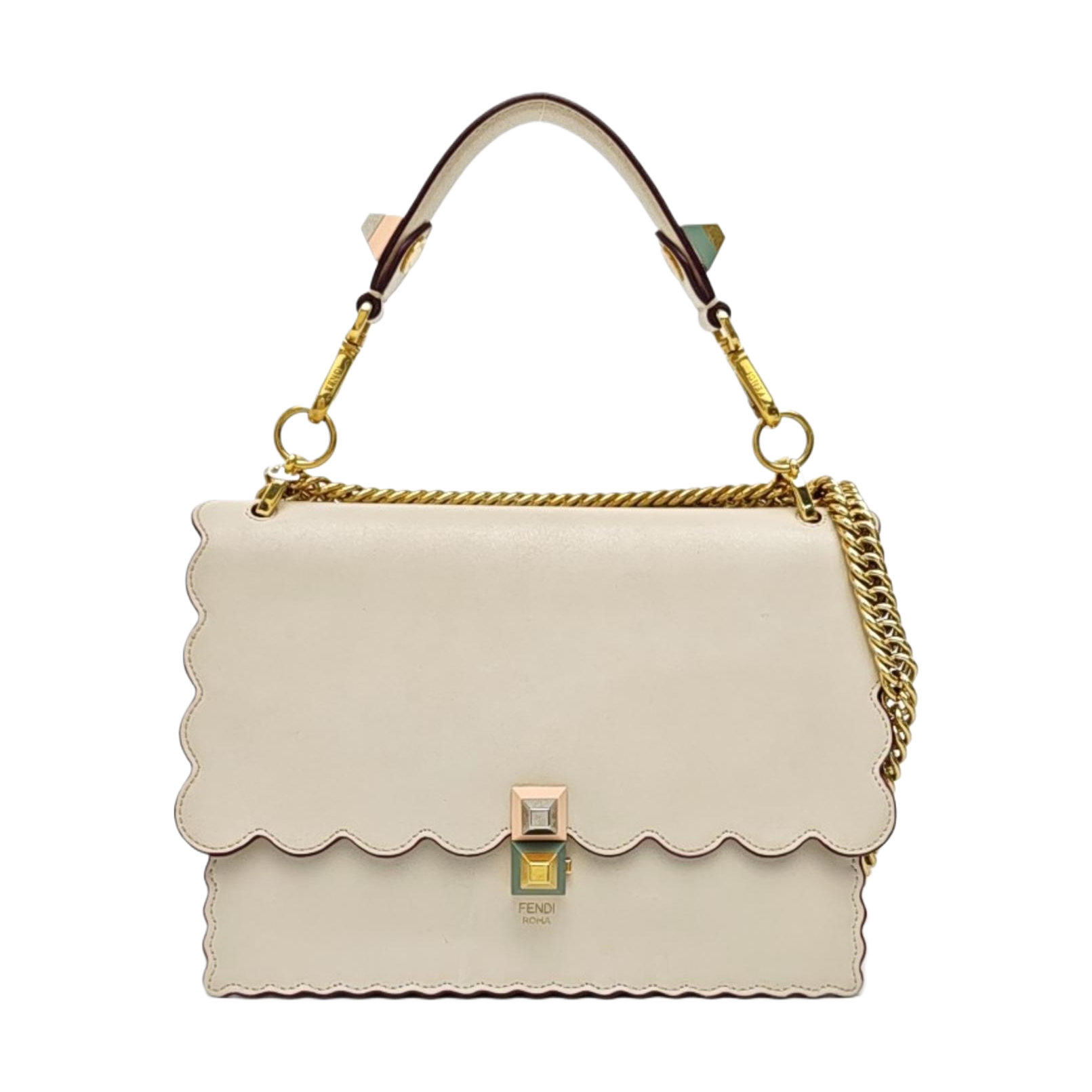 Kan I Medium Calfskin White