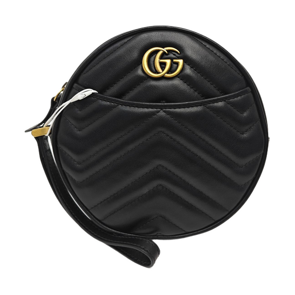GG Marmont Mini Quilted Calfskin Black