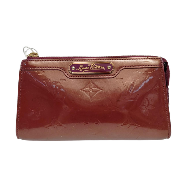 Monogram Patent Leather Clutch Red