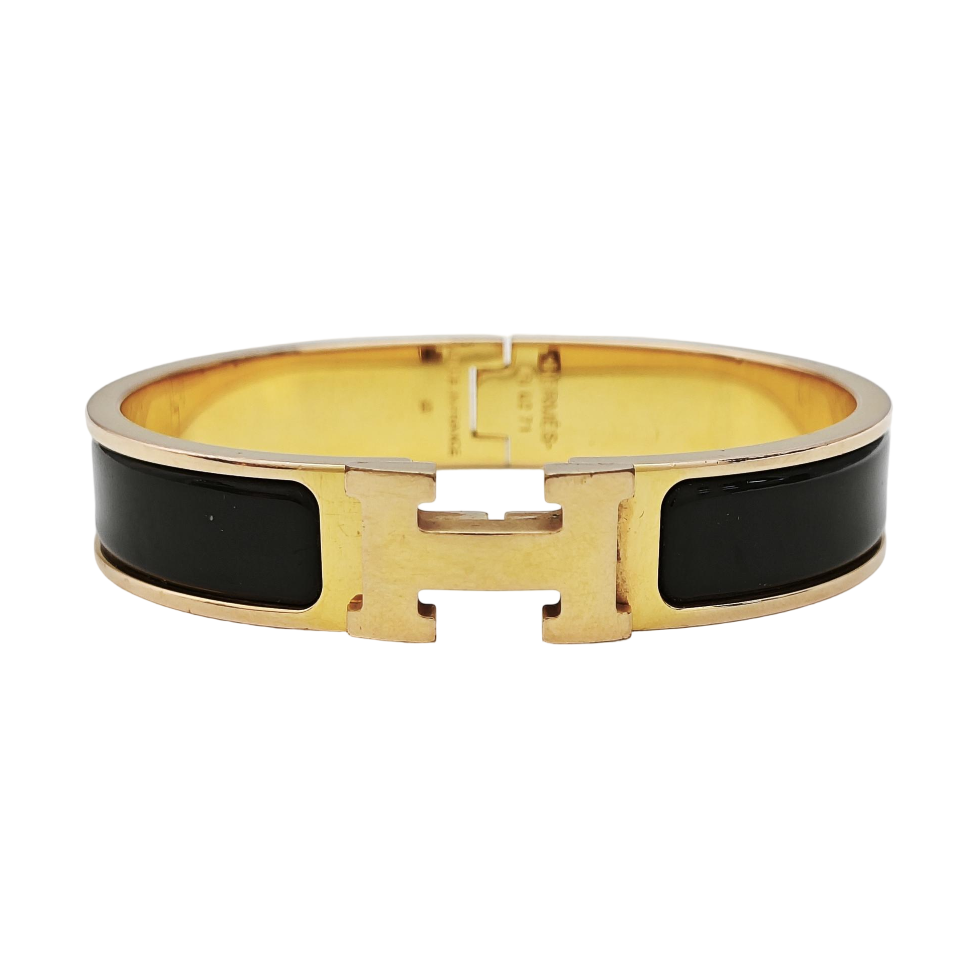 Clic H Metal Gold Bangle