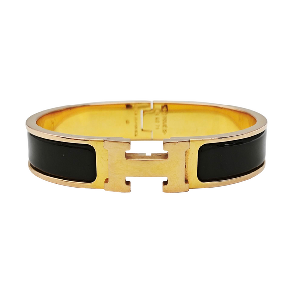 Clic H Metal Gold Bangle