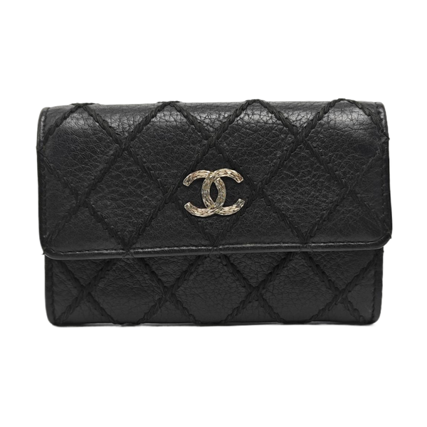 Quilted Lambskin Wallet Black