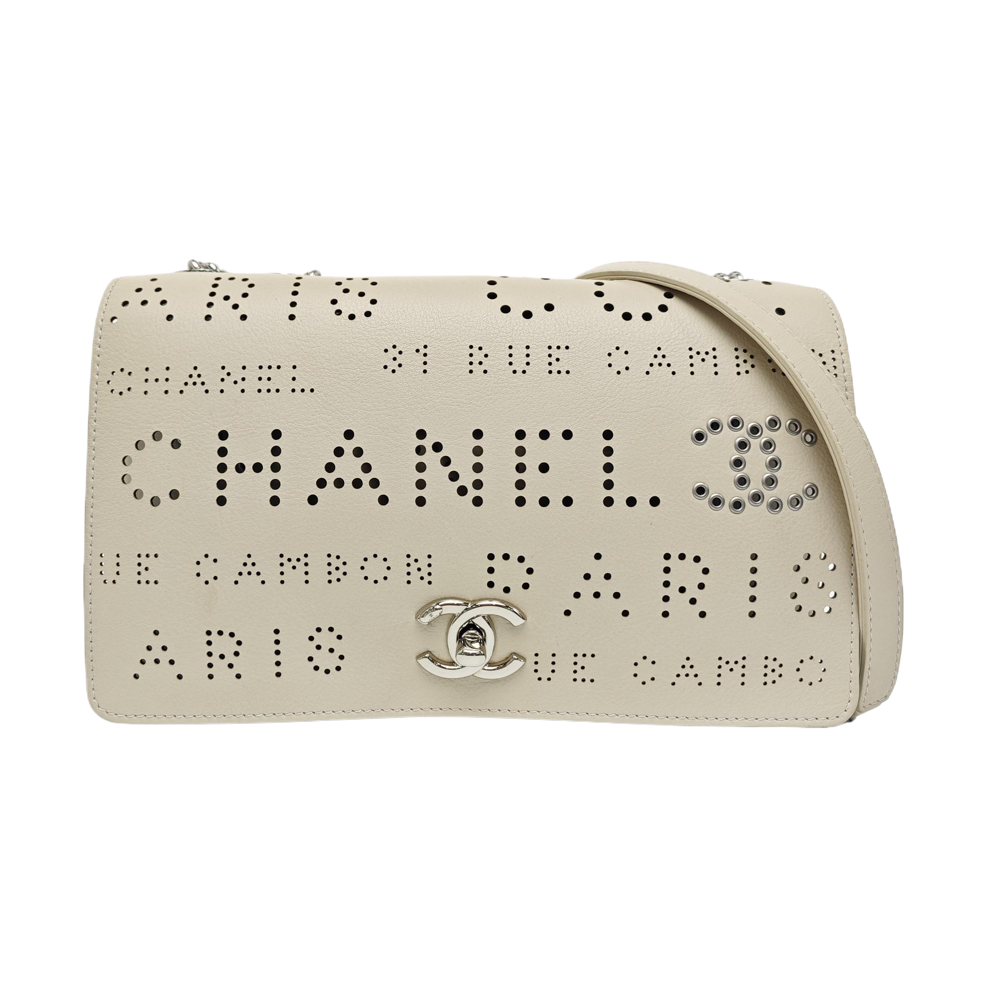 Calfskin Shoulder Bag White
