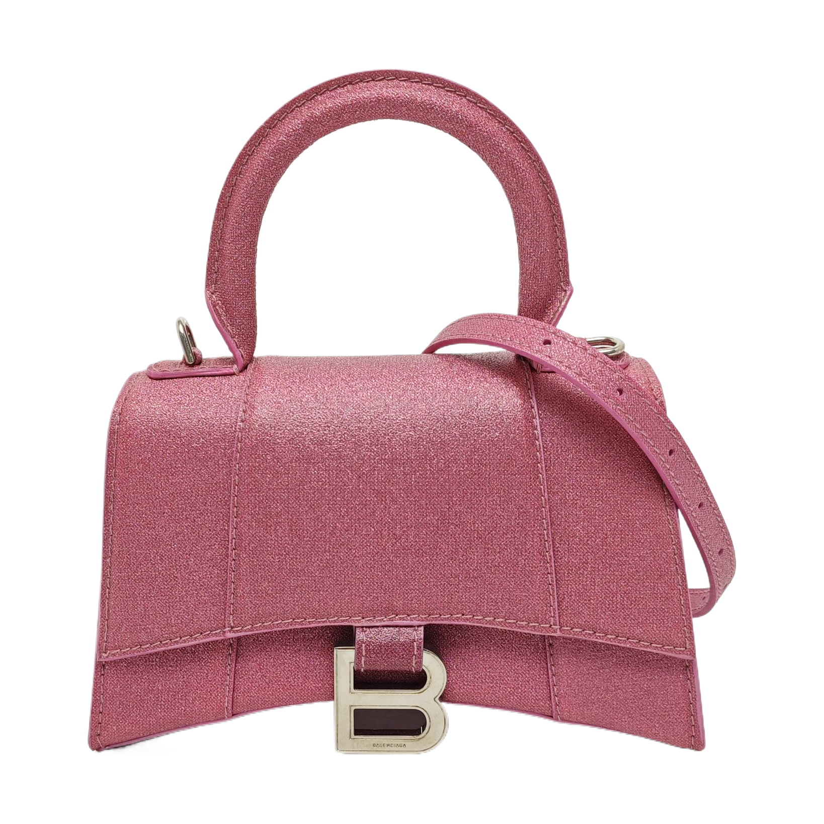 Authenticated pre-owned  Hourglass XS Quilted Calfskin Pink - Shoulder Bag at Looply