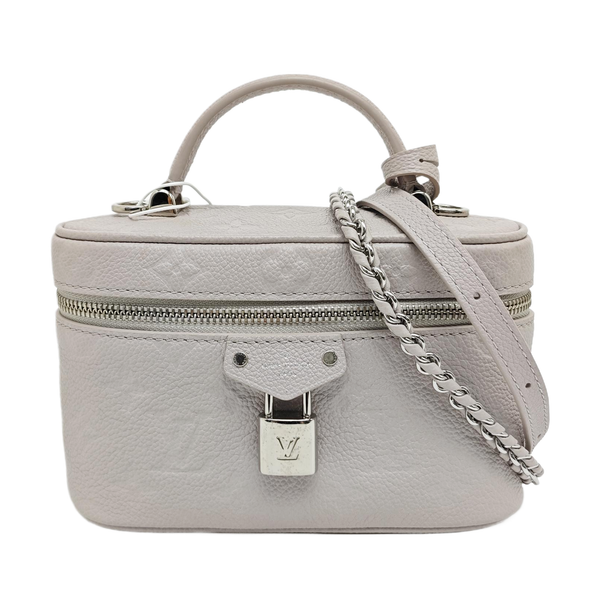 Vanity Chain Pouch Mini Monogram Calfskin Gray