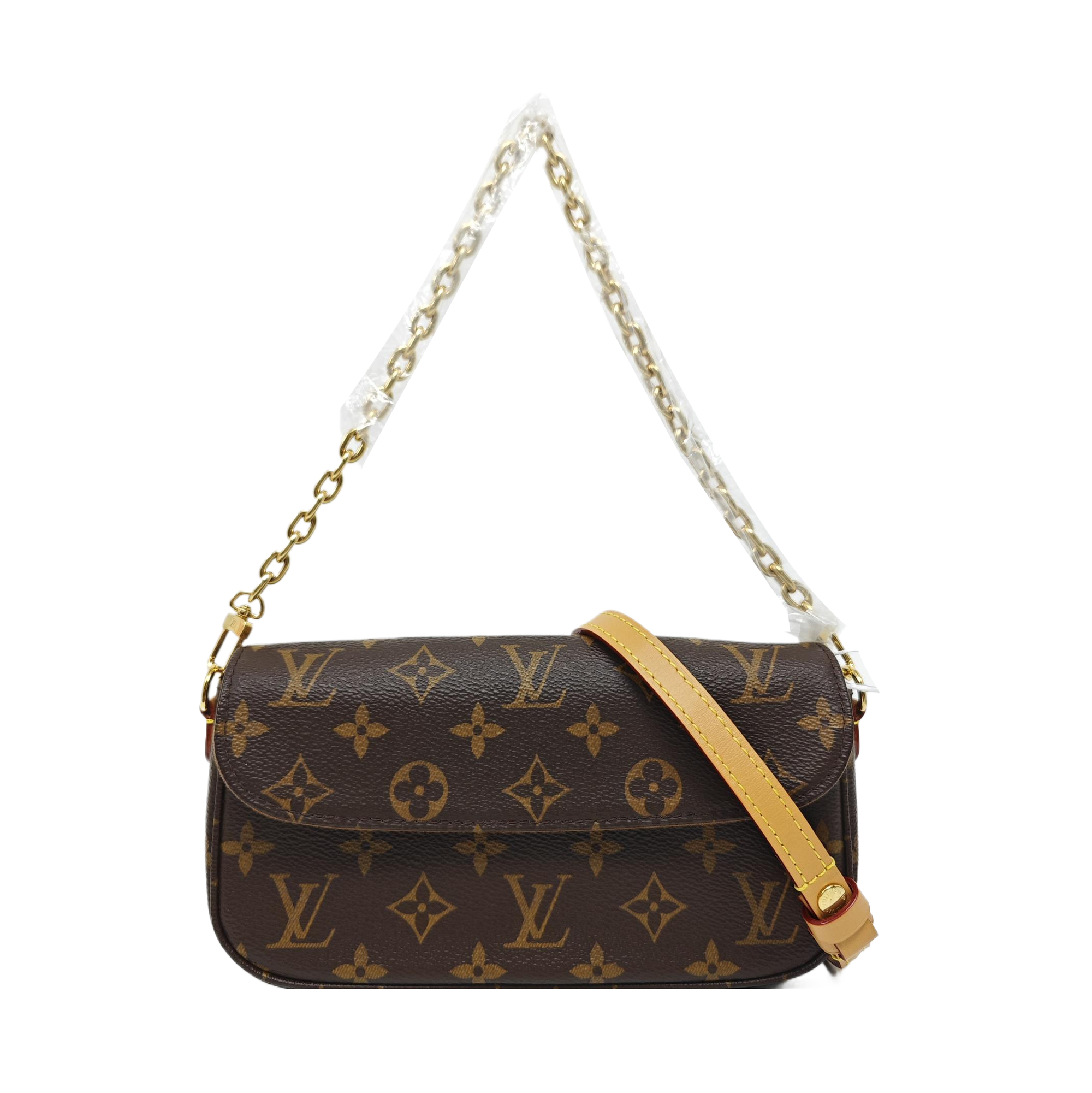 IVY Monogram Coated Canvas Brown