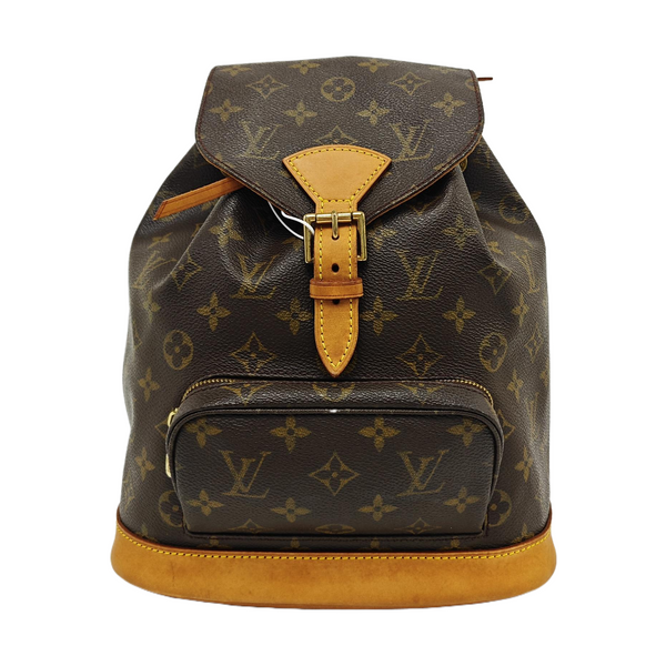 MONTSOURIS MM Monogram Coated Canvas Brown