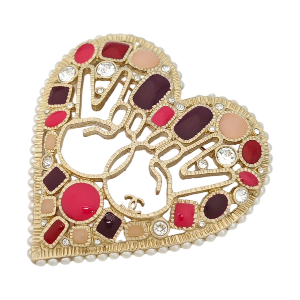 Vintage Metal Gold Brooch