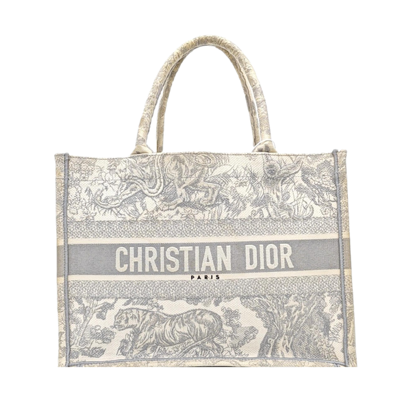 Book Tote Medium Canvas Gray