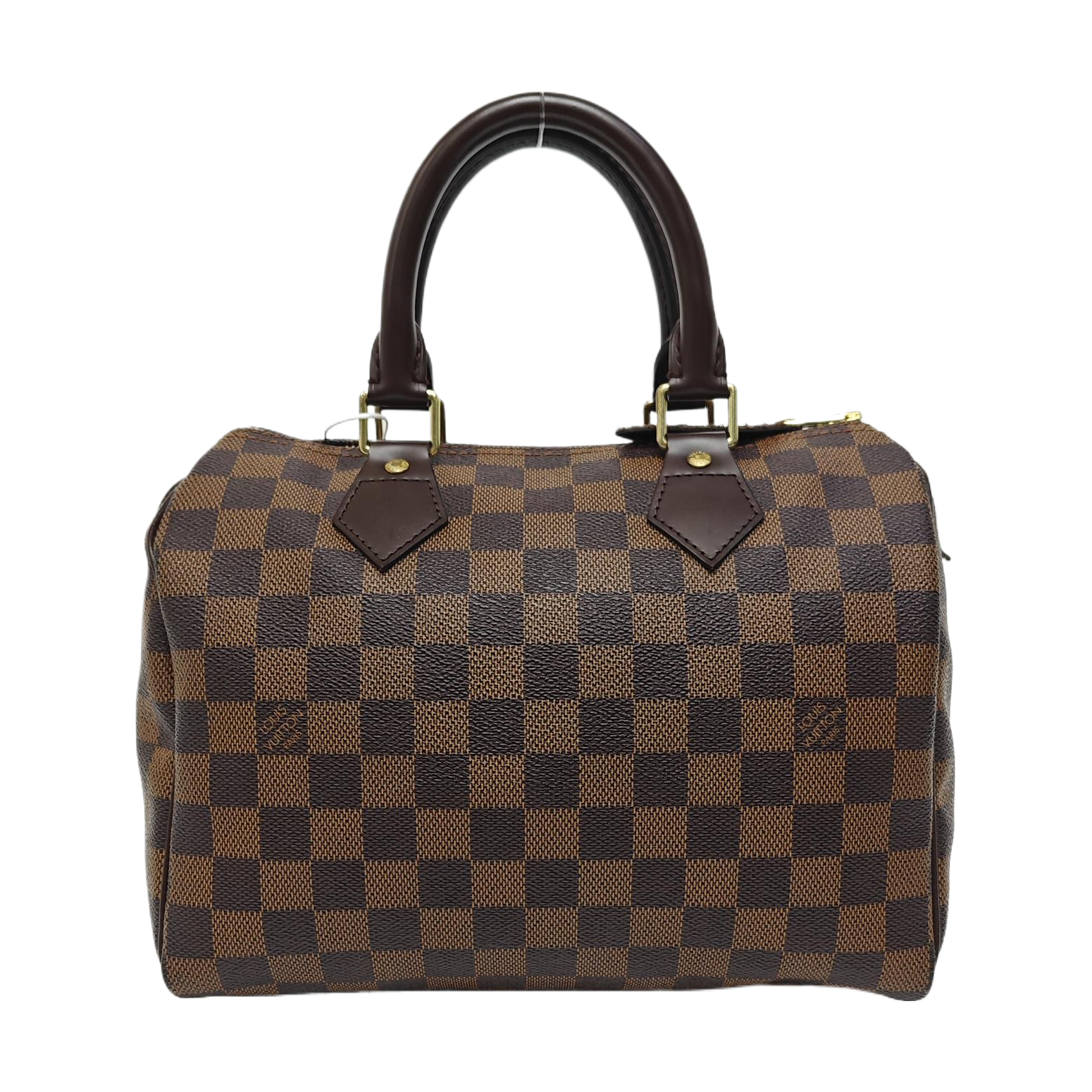 SPEEDY 25 Damier Ebene Coated Canvas Brown