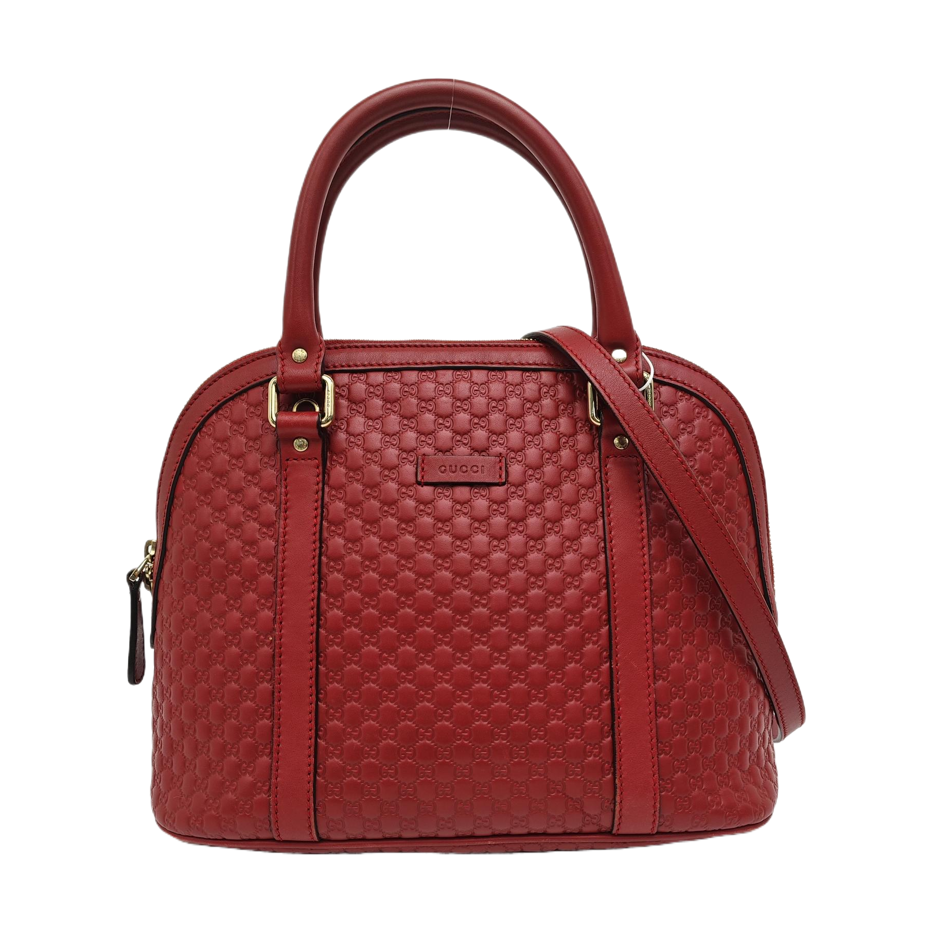 Microguccissima Monogram Calfskin Red