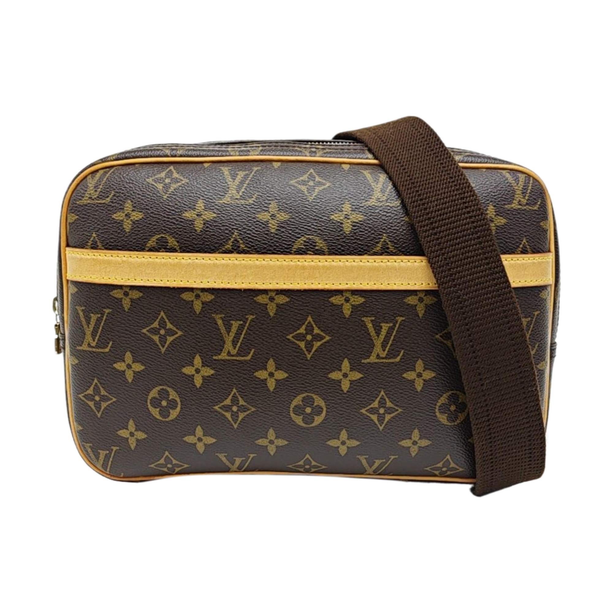 REPORTER PM Monogram Coated Canvas Brown