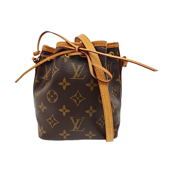 NÉONOÉ Nano Monogram Coated Canvas Brown