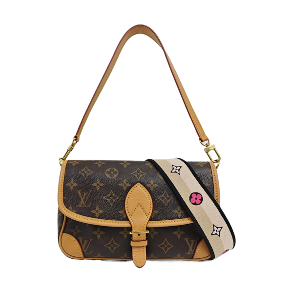 DIANE Monogram Coated Canvas Brown