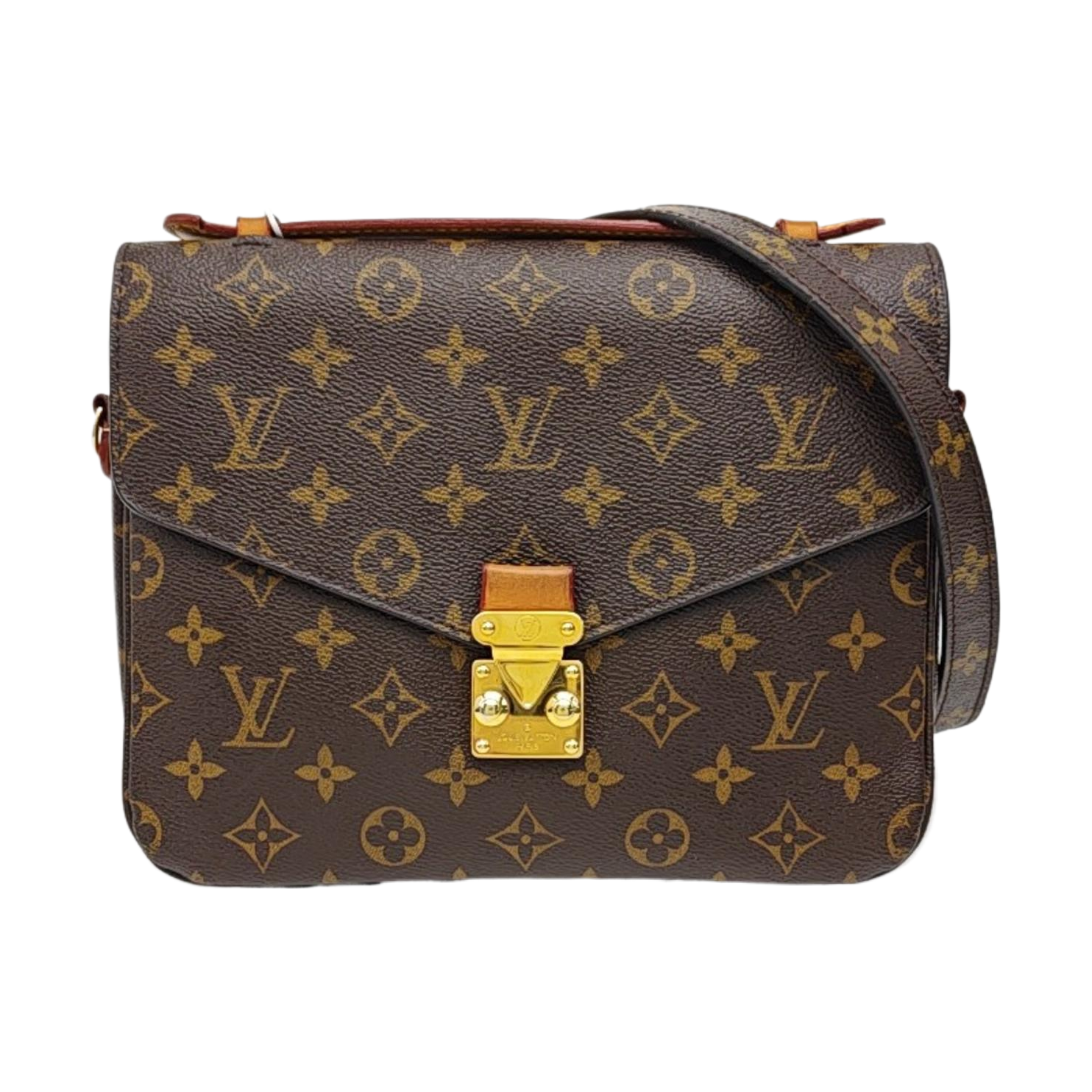 MÉTIS MM Monogram Coated Canvas Brown