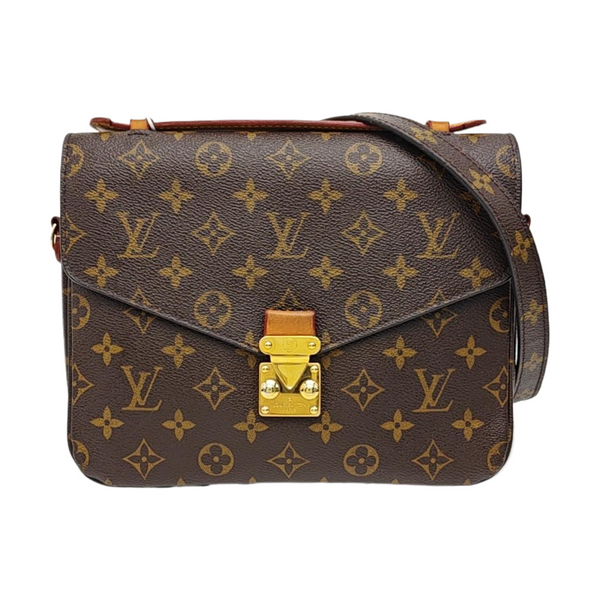 MÉTIS MM Monogram Coated Canvas Brown