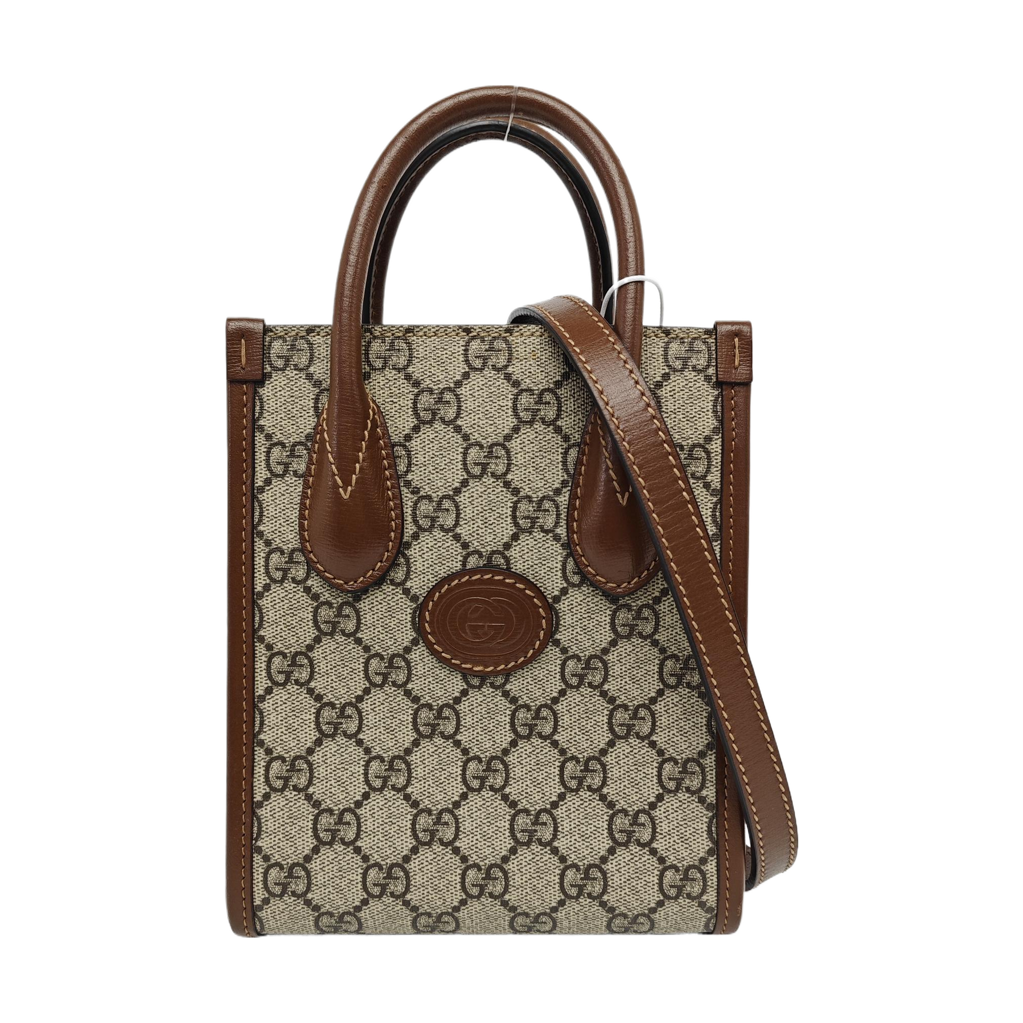 Retro Mini Monogram Coated Canvas Beige