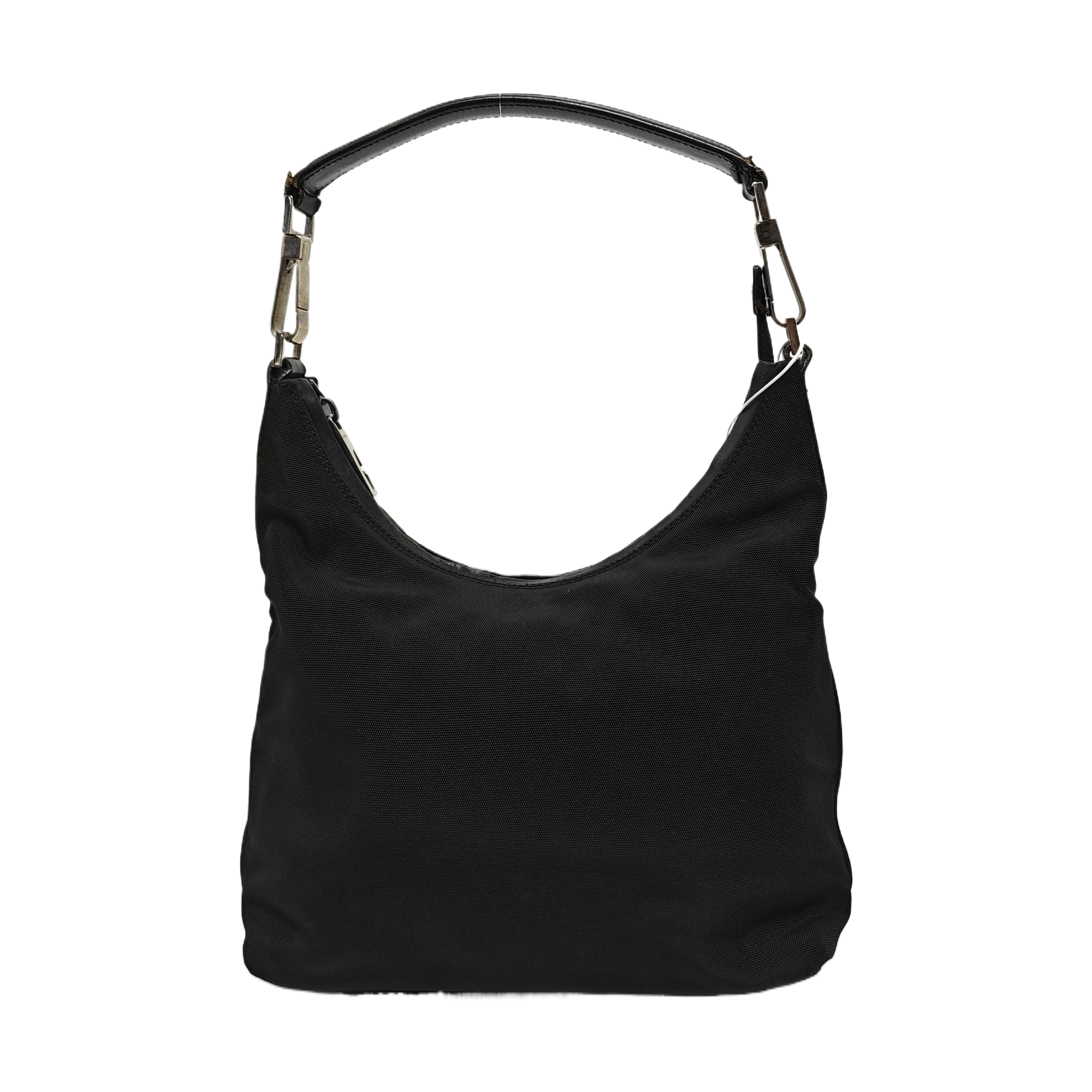 Fabric Top Handle Bag Black