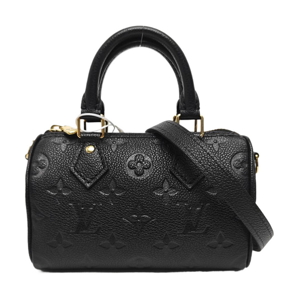 SPEEDY Nano Monogram Calfskin Black