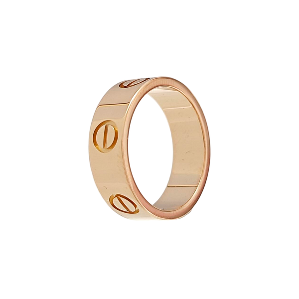 LOVE 18k Rose Gold Ring EU 48