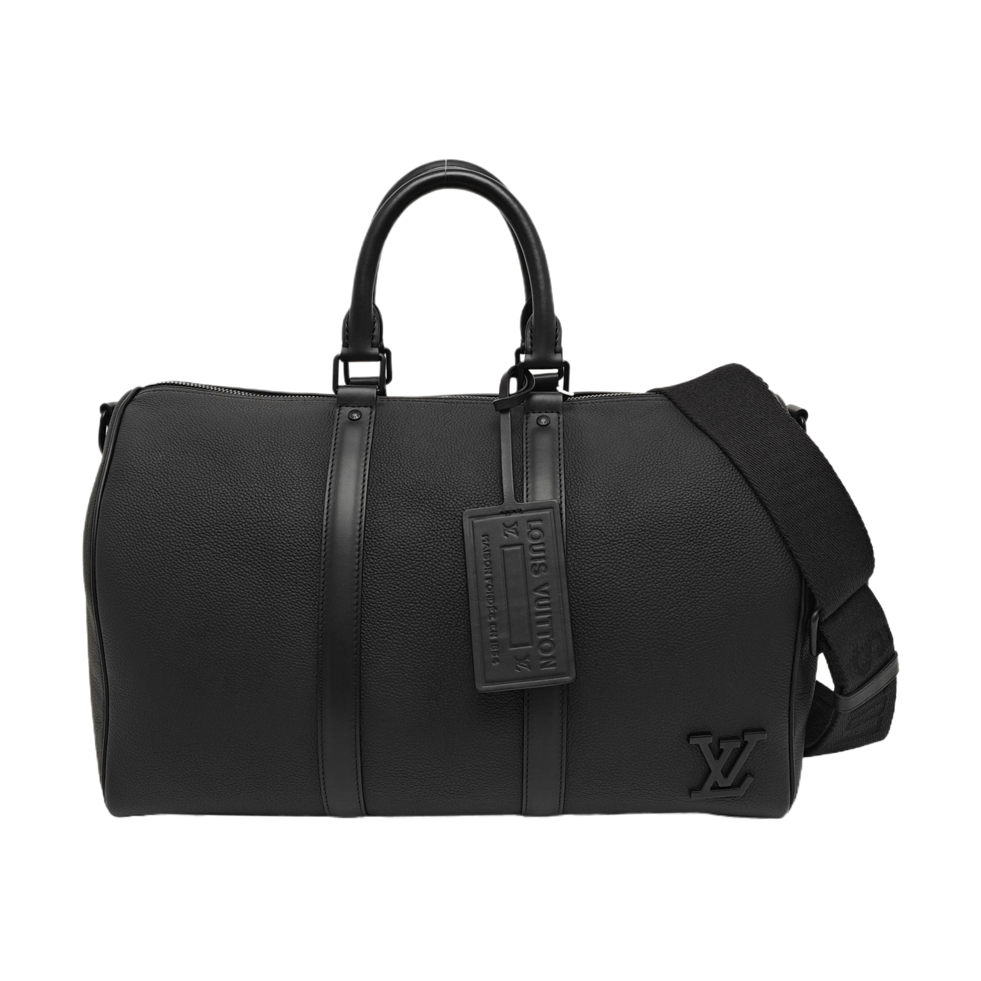 KEEPALL 40 Calfskin Black