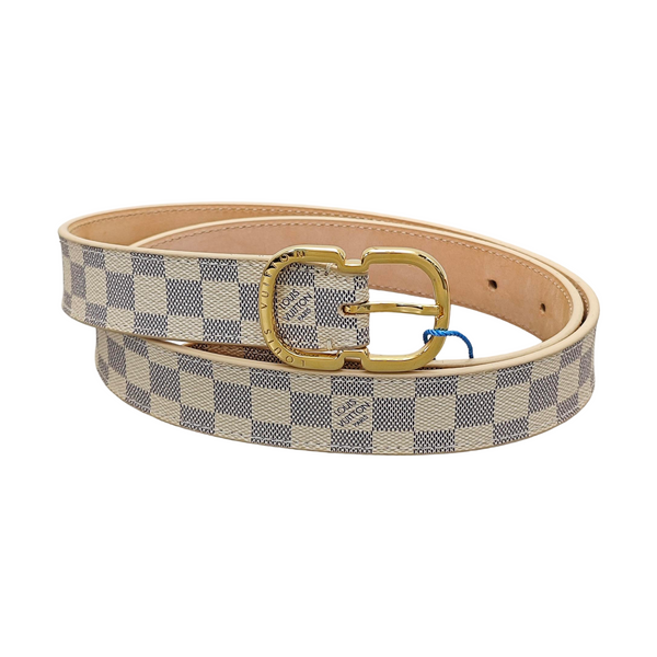 Coated Canvas Belt White