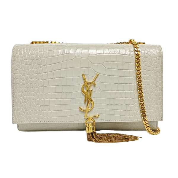 KATE Medium Calfskin White