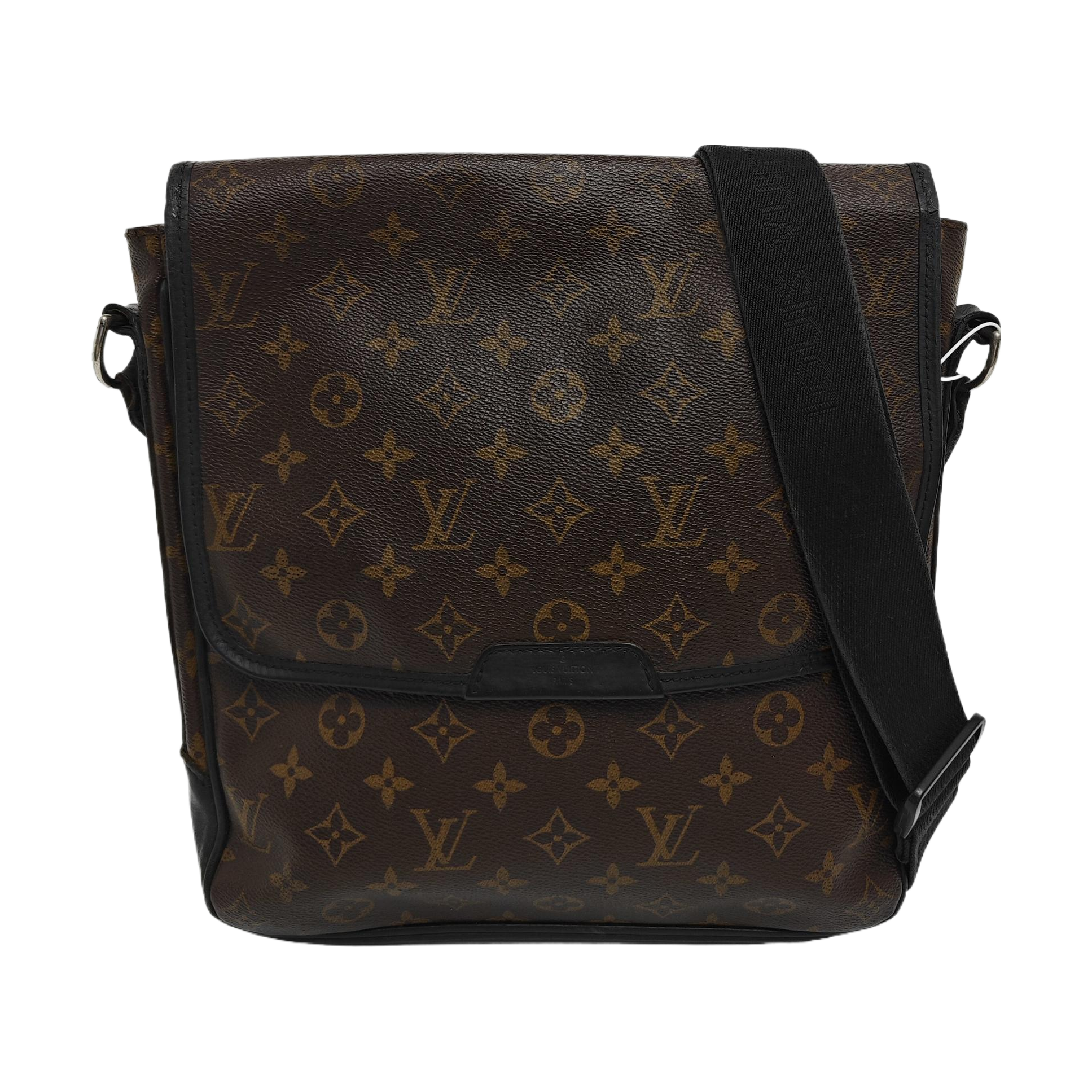 Monogram Coated Canvas Shoulder Bag Brown
