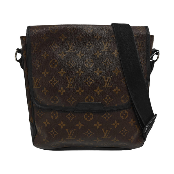 Monogram Coated Canvas Shoulder Bag Brown
