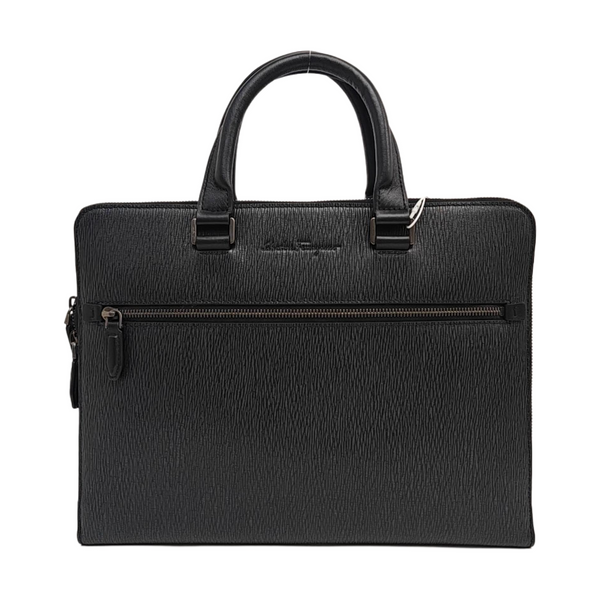 Calfskin Top Handle Bag Black