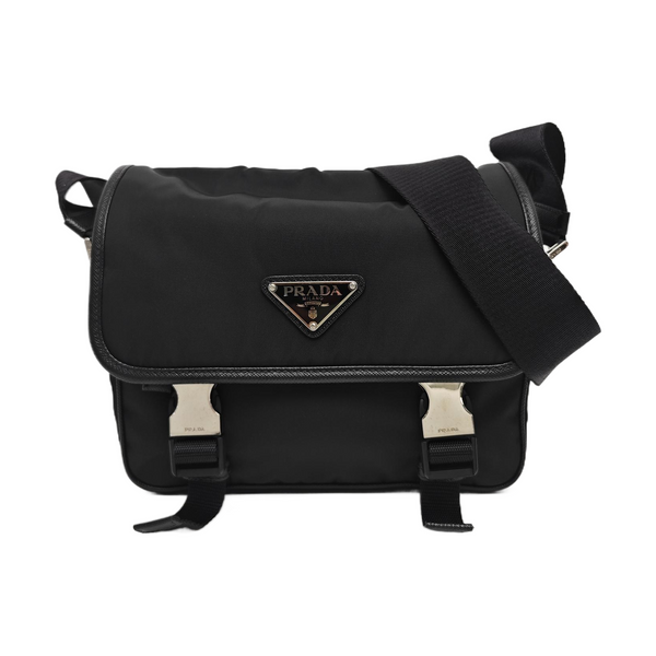 Nylon Shoulder Bag Black