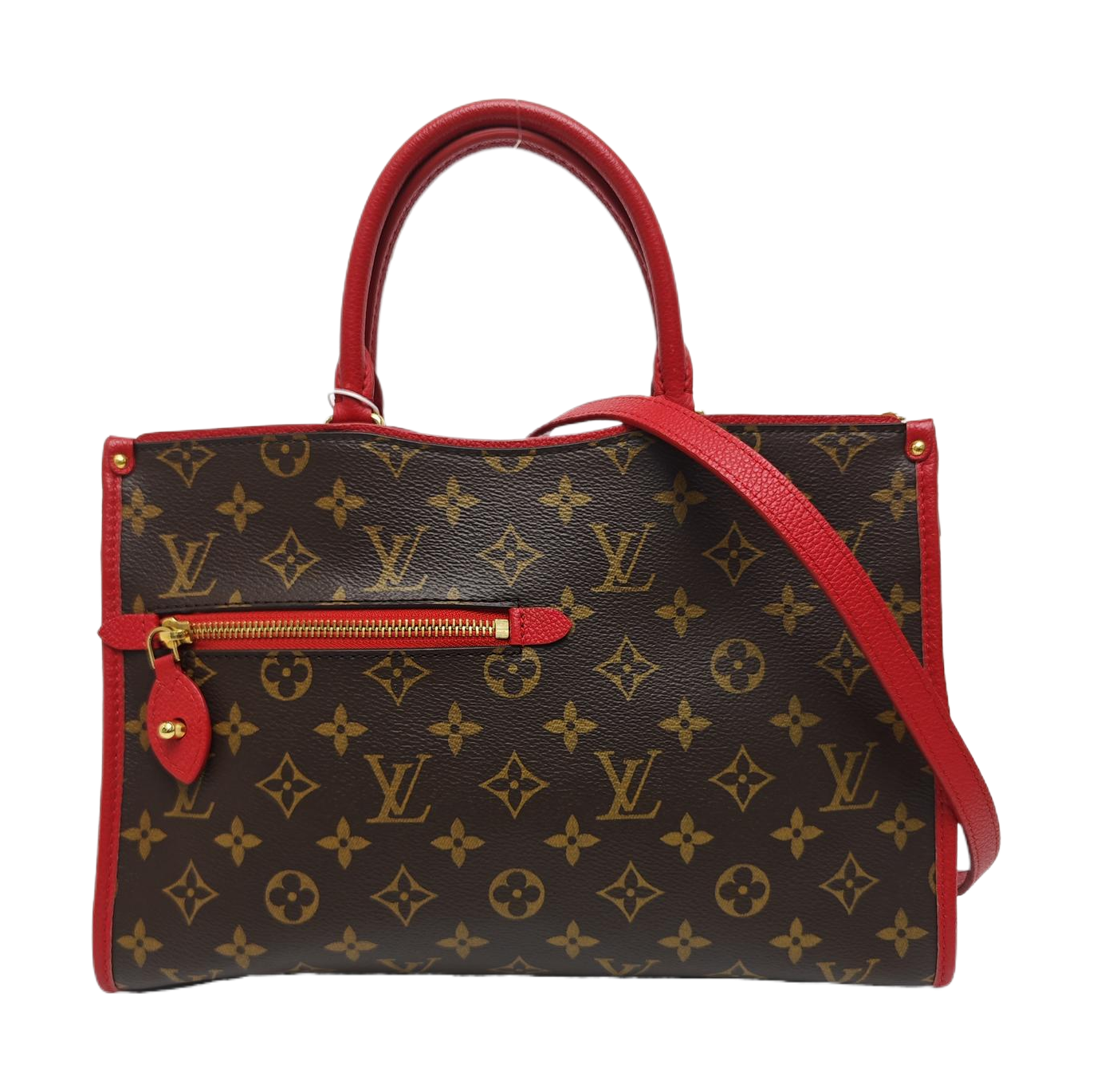 POPINCOURT PM Monogram Coated Canvas Brown