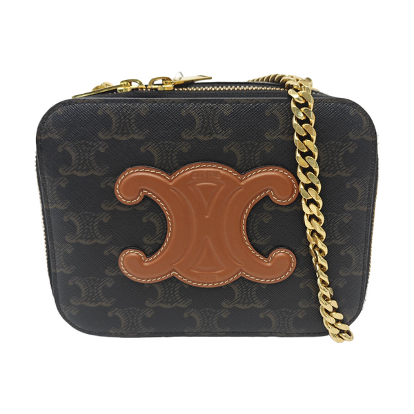 TRIOMPHE Mini Quilted Coated Canvas Black