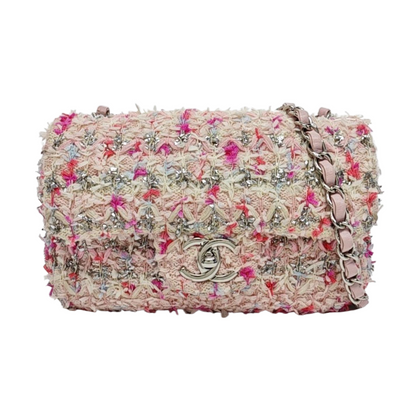 CLASSIC FLAP Mini Wool Pink