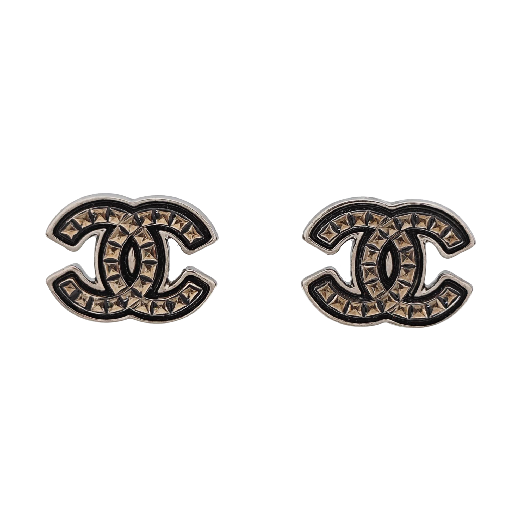 Metal Black Clip On Earrings