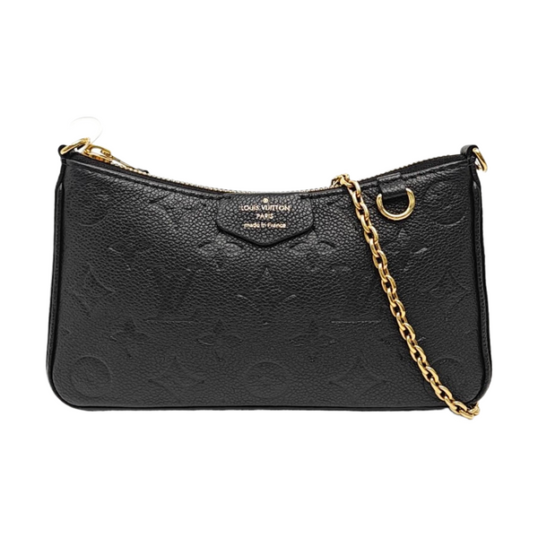 EASY POUCH ON STRAP Monogram Calfskin Black