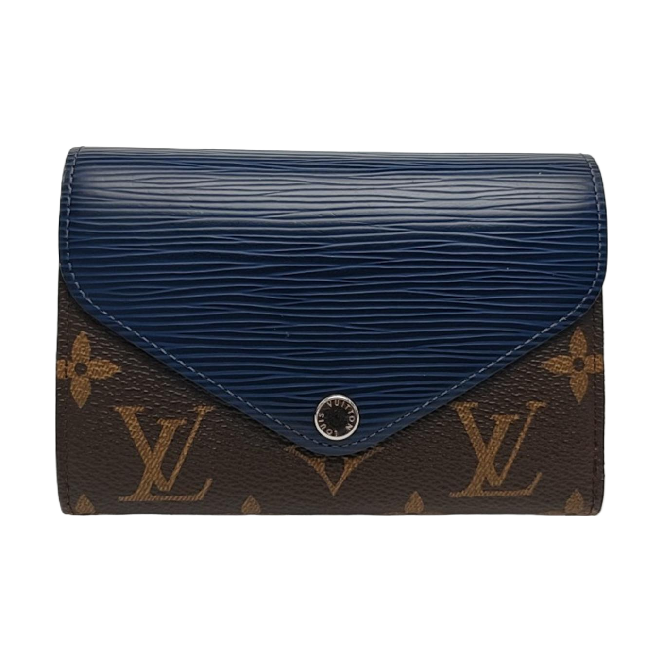 MARIE LOU Monogram Coated Canvas Brown Wallet