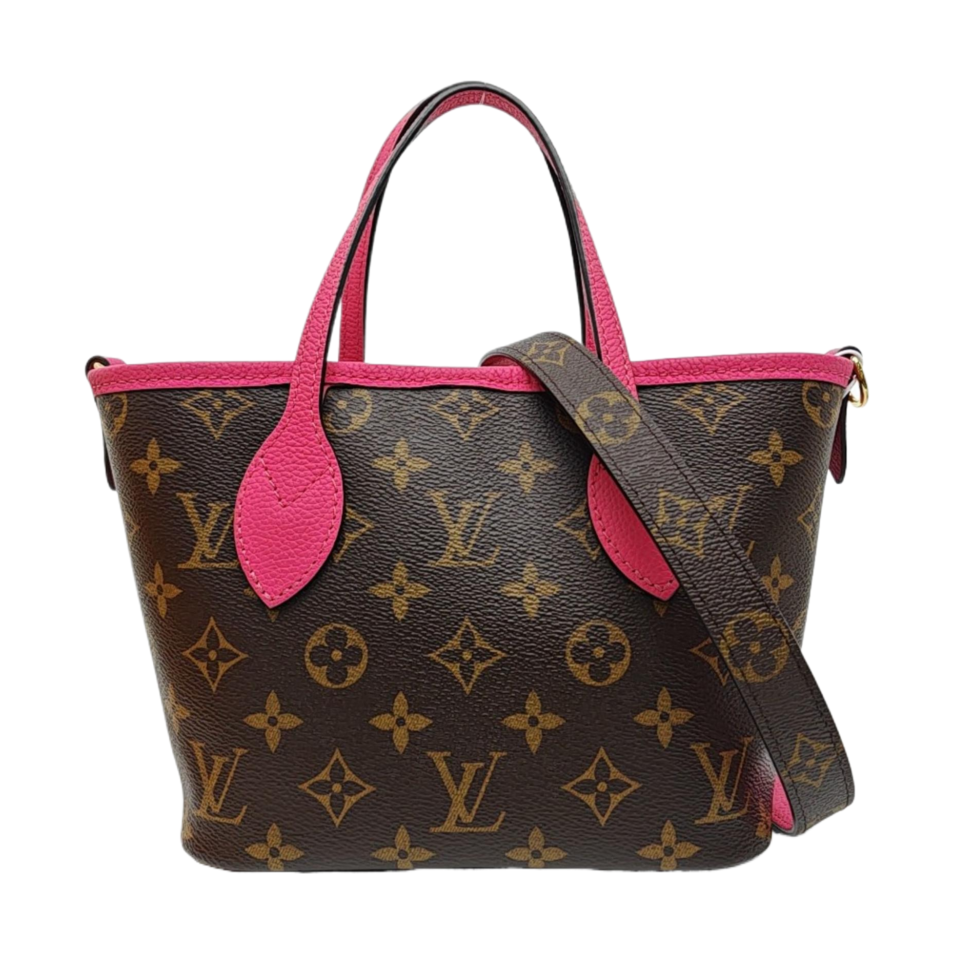 NEVERFULL INSIDE OUT BB Monogram Calfskin Red