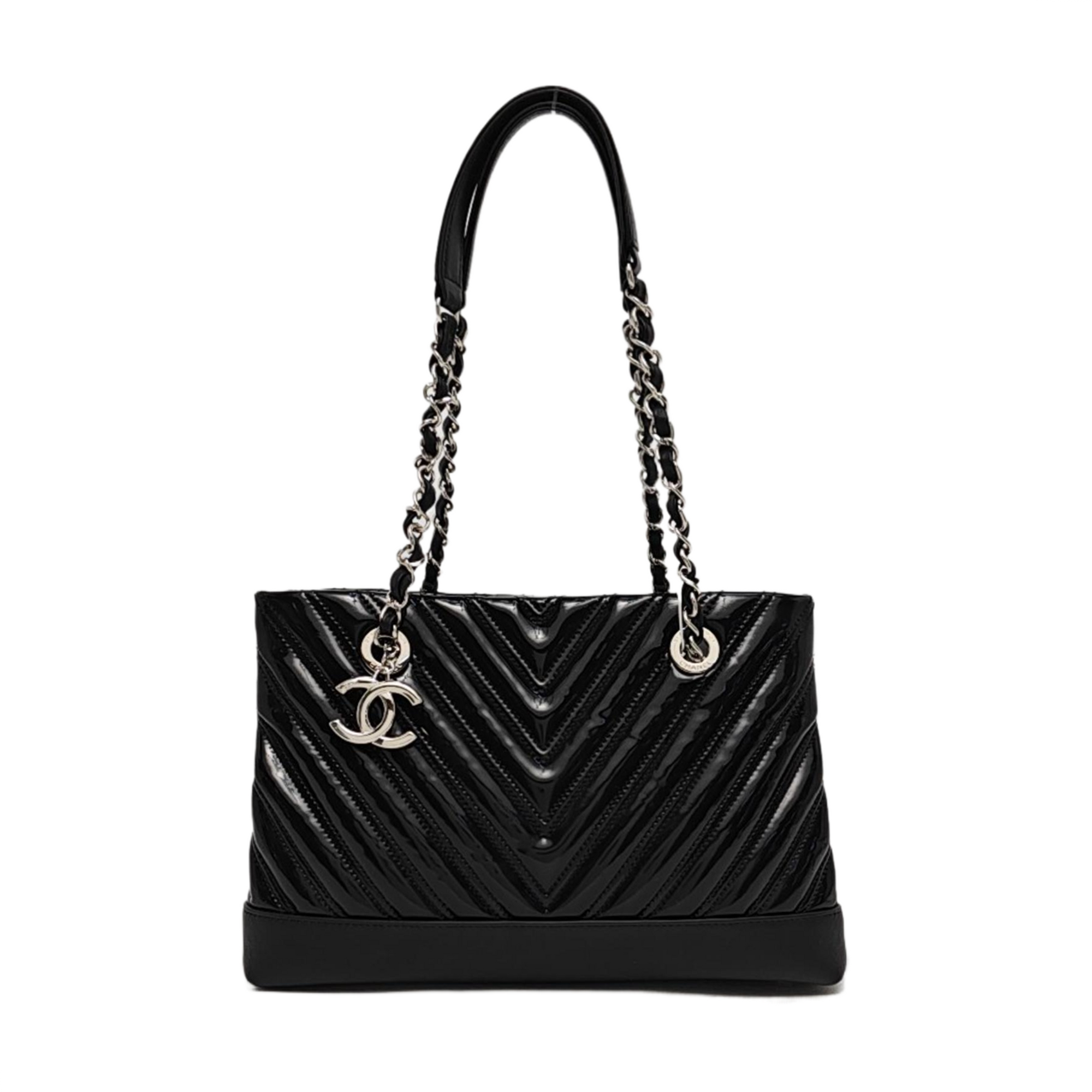Chevron Calfskin Black