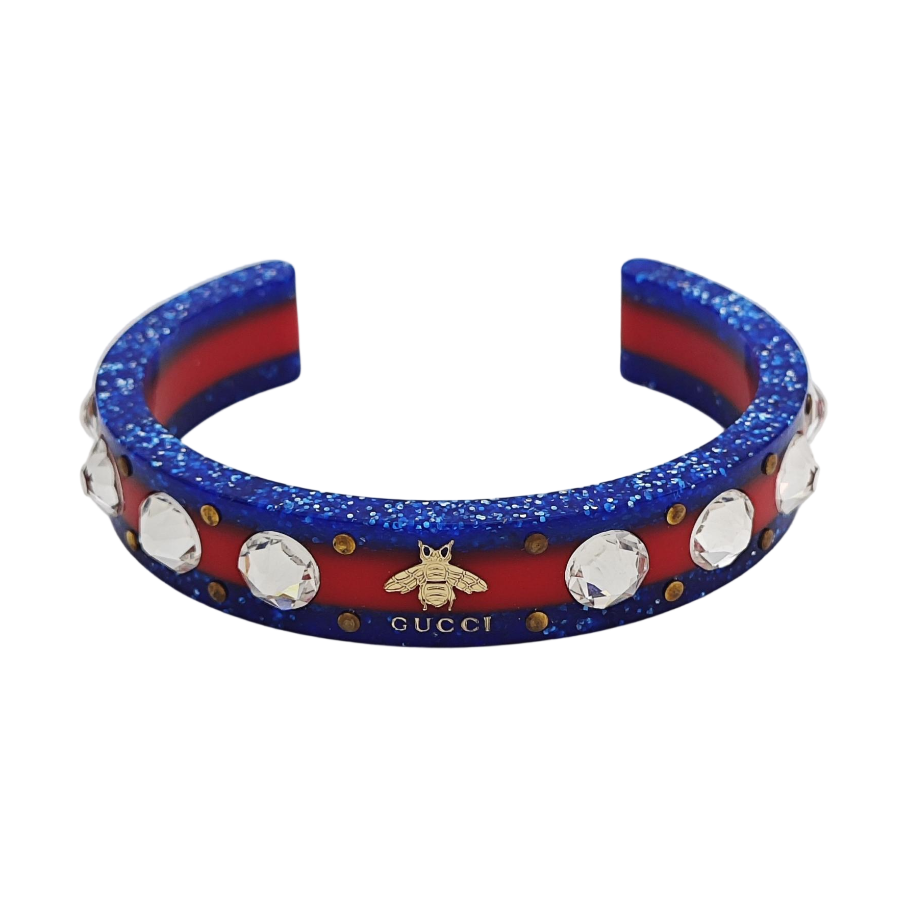 Synthetic Crystal Blue Bangle