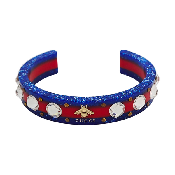 Synthetic Crystal Blue Bangle