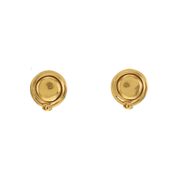 Metal Gold Clip On Earrings