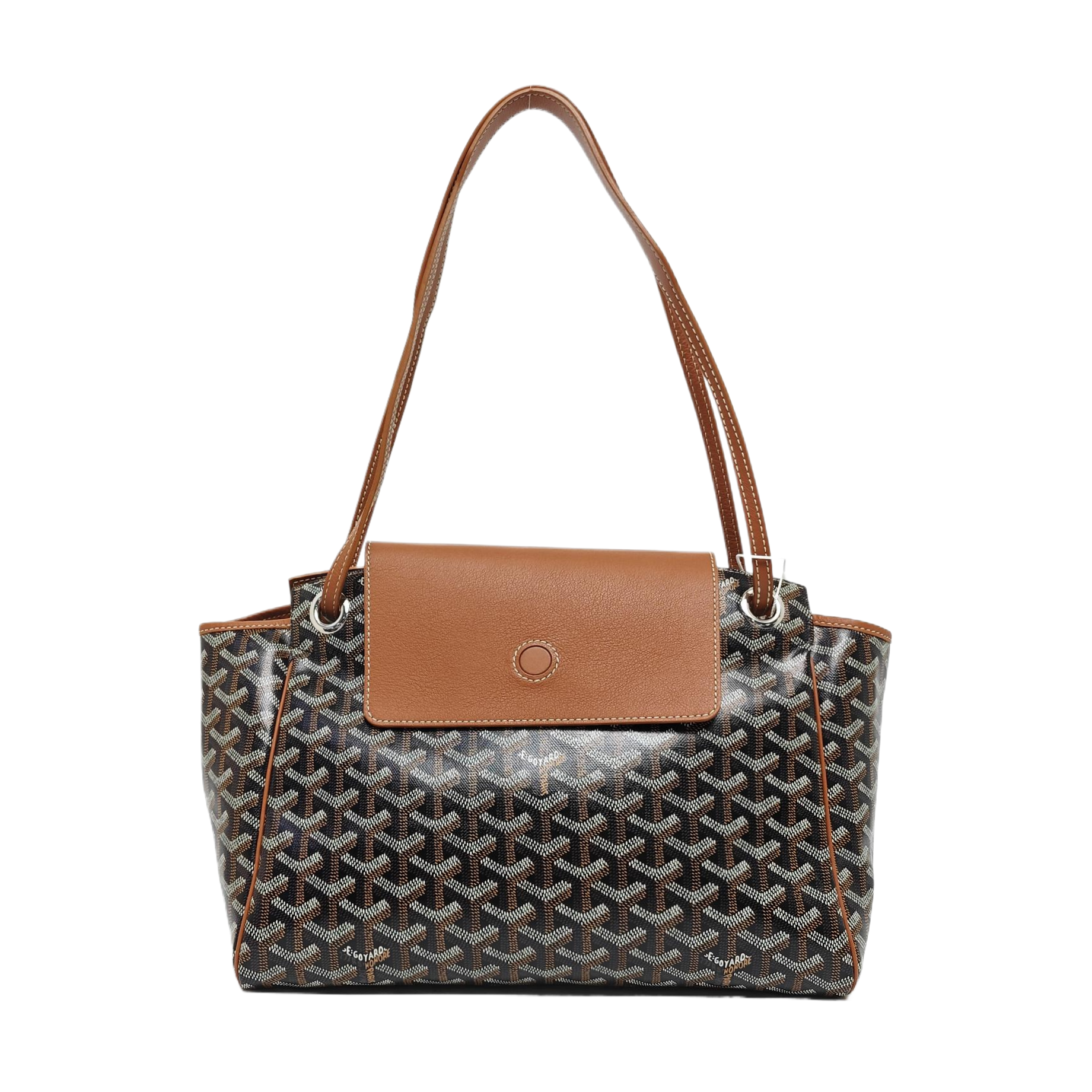 Rouette PM Coated Canvas Brown