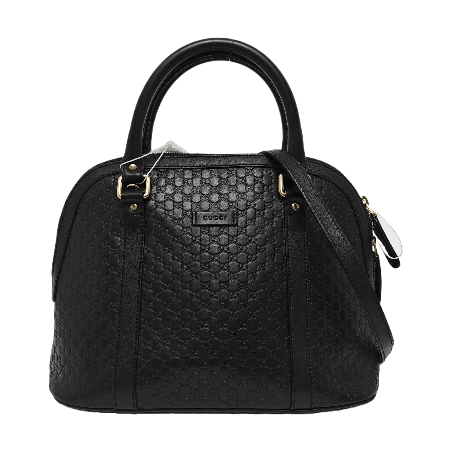 Microguccissima Monogram Calfskin Black