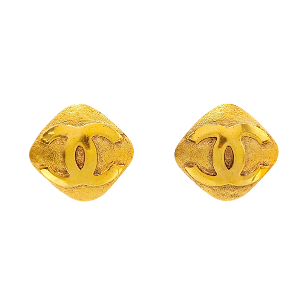 Metal Gold Clip On Earrings