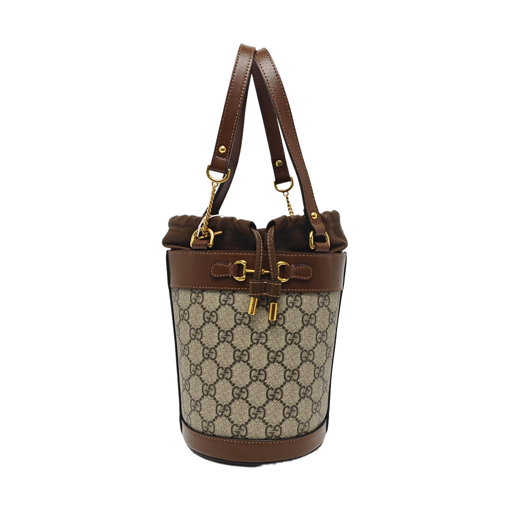 Horsebit 1955 Small Coated Canvas Beige