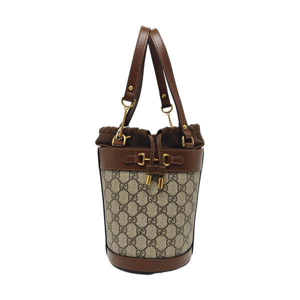 Horsebit 1955 Small Coated Canvas Beige
