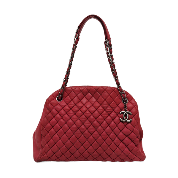 Authenticated pre-owned  JUST MADEMOISELLE Quilted Calfskin Pink - Shoulder Bag at Looply